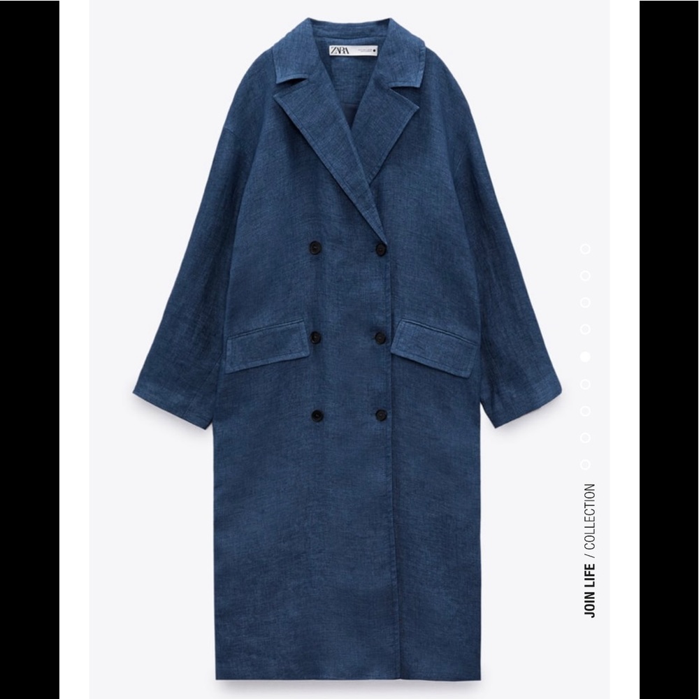 Zara Linen Coat Limited Edition